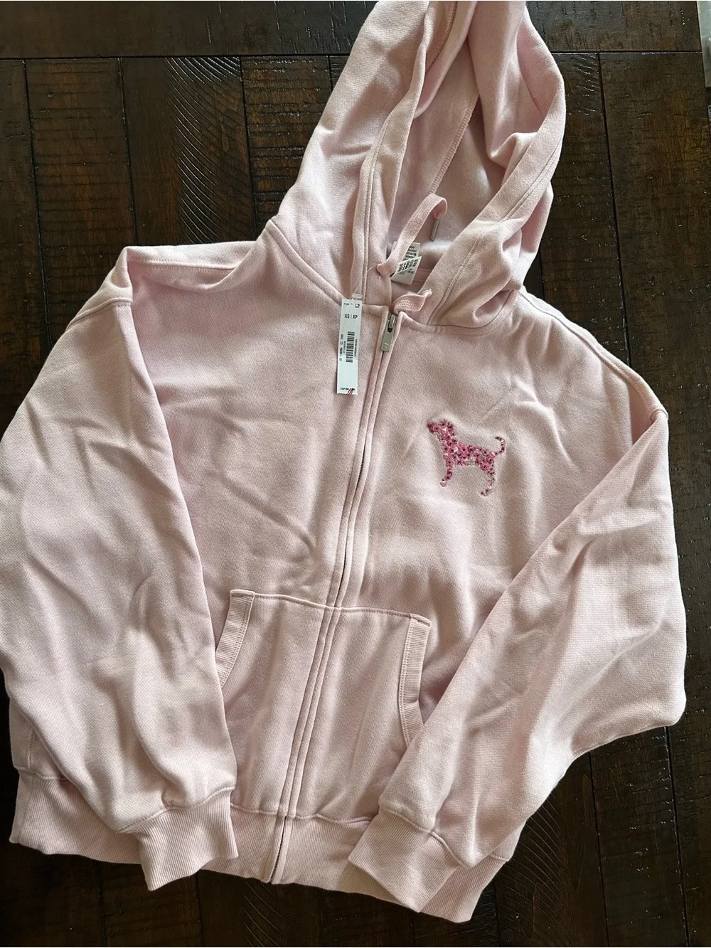 PINK Victoria's Secret Light Pink Hoodie & Joggers Set